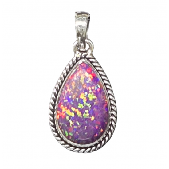 Sterling Silver Balloon Opal pendant