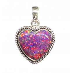 Sterling Silver Balloon Opal pendant