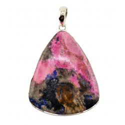Sterling Silver cobalto-calcite pendant