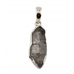 pendentif diamant de herkimer argent