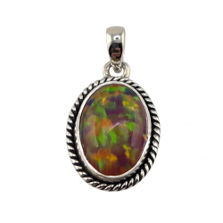 Sterling Silver Balloon Opal pendant