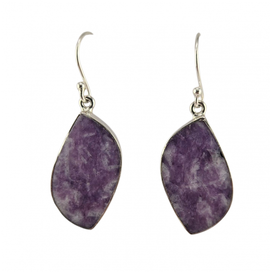 earrings lepidolite