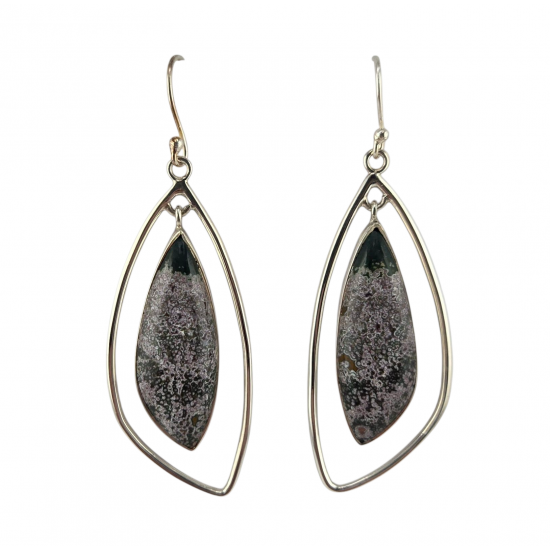 earrings ocean jasper