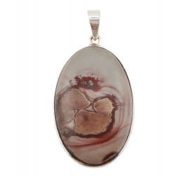 Rhyolite jasper Pendant silver