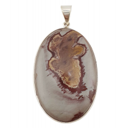 Rhyolite jasper Pendant silver