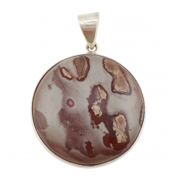 Rhyolite jasper Pendant silver