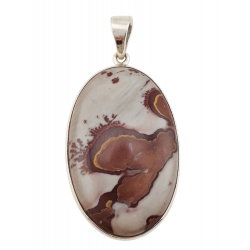 Rhyolite jasper Pendant silver