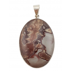 Rhyolite jasper Pendant silver