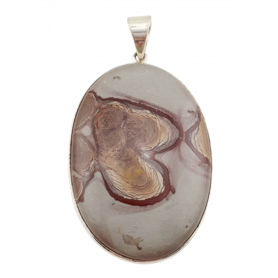 Rhyolite jasper Pendant silver
