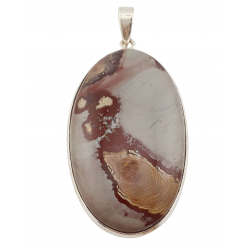 Rhyolite jasper Pendant silver
