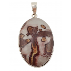 Rhyolite jasper Pendant silver