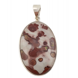 Rhyolite jasper Pendant silver