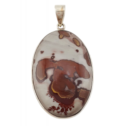 Rhyolite jasper Pendant silver