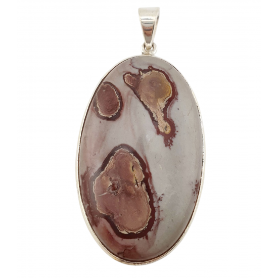 Rhyolite jasper Pendant silver