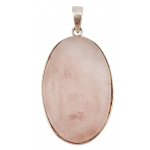 pendentif quartz rose argent
