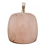 pendentif quartz rose argent