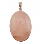 pendentif quartz rose argent