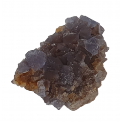 Blue Fluorite on quartz