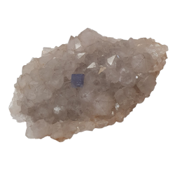 Blue Fluorite on quartz