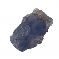 Blue Fluorite on quartz