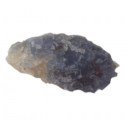 Blue Fluorite on quartz