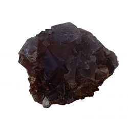 Blue Fluorite on quartz