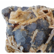 Blue Fluorite on quartz and barite