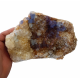 Blue Fluorite on quartz