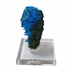 chalcanthite and malachite