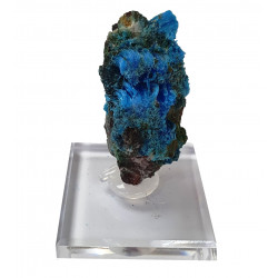 chalcanthite and malachite