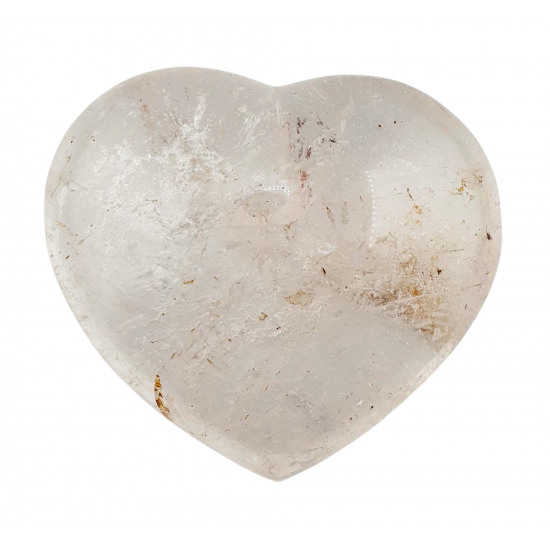 Crystal quartz heart
