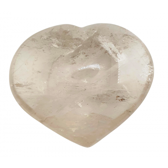 Crystal quartz heart