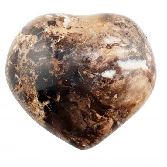 Black opal heart