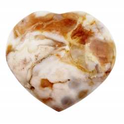 Flower Agate Heart 