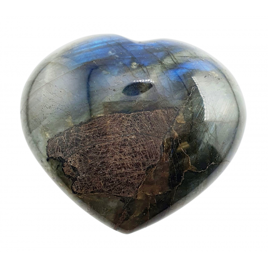 Labradorite heart