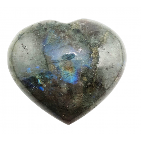 Labradorite heart