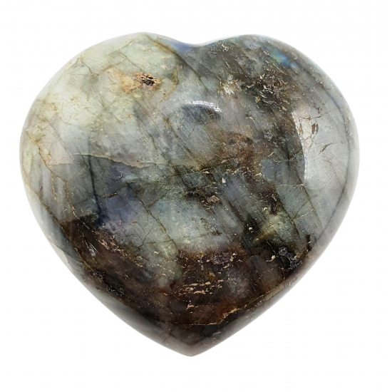 Labradorite heart