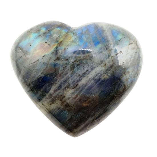 Labradorite heart