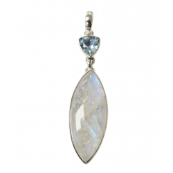 pendant moonstone silver