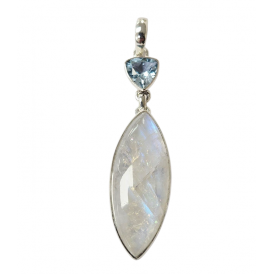 pendant moonstone silver