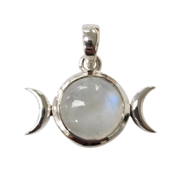 pendant moonstone silver