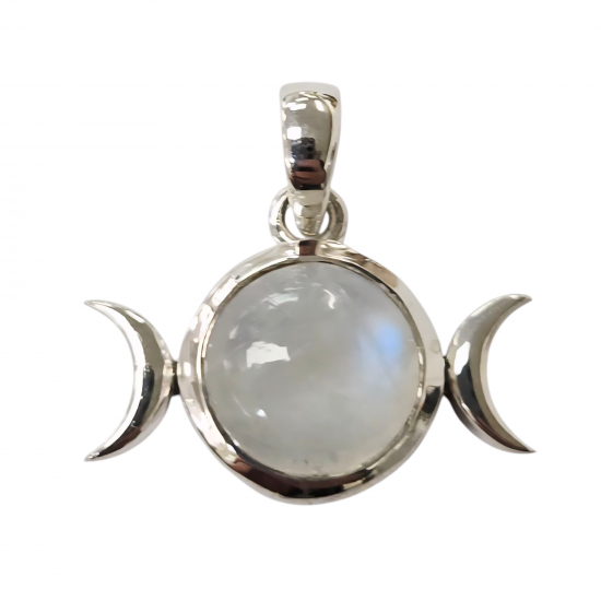 pendant moonstone silver