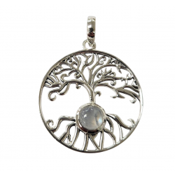 pendant moonstone silver