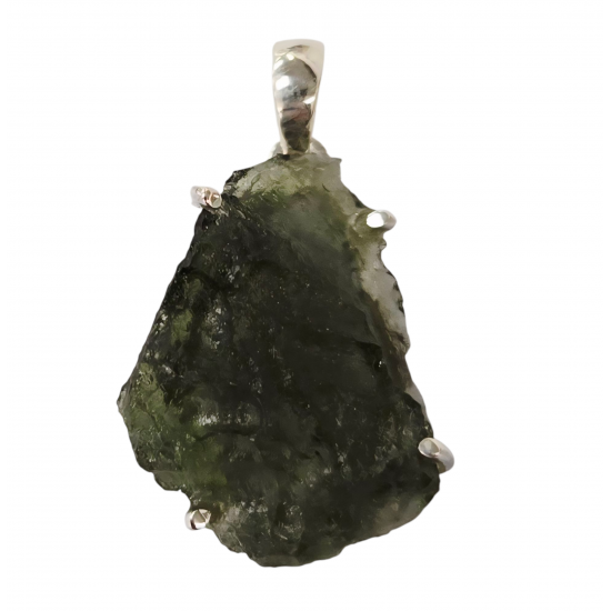 pendant moldavite Sterling Silver