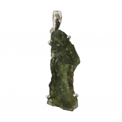 Pendentif moldavite argent