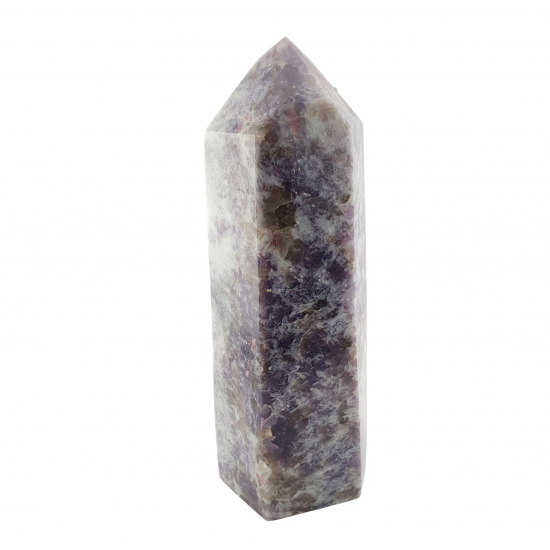 obelisk lepidolite and rubellite 