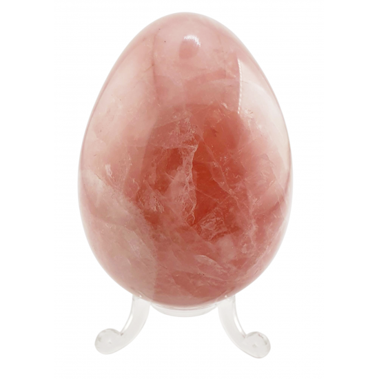 Rose quartz egg