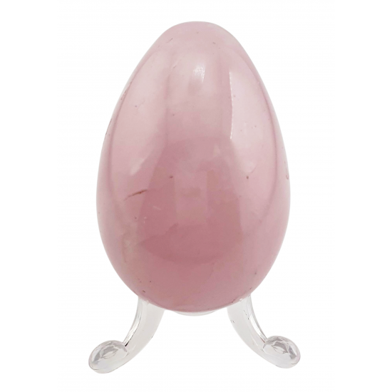 Rose quartz egg