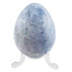 Blue calcite egg