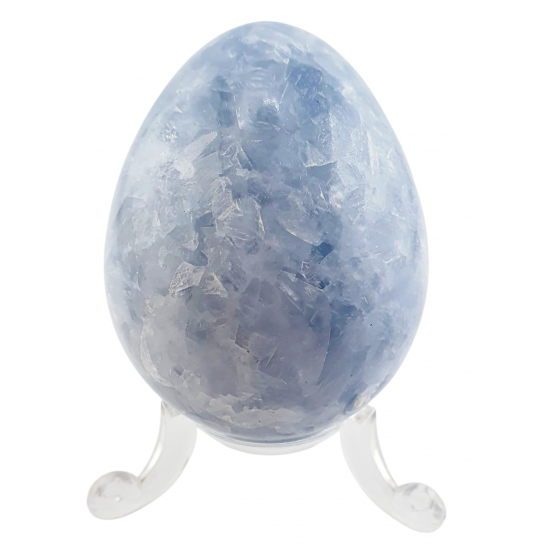 Blue calcite egg